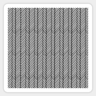 Herringbone Black Sticker